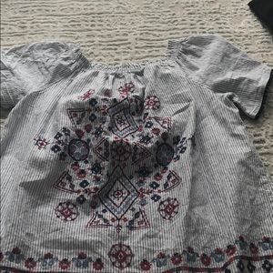 Off the shoulder shirt